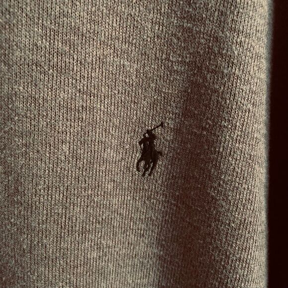 Polo Ralph Lauren 1/4 zip Rib Knit  Sweater Mens XLT Tan Vintage 100% Cotton NEW - Picture 7 of 7